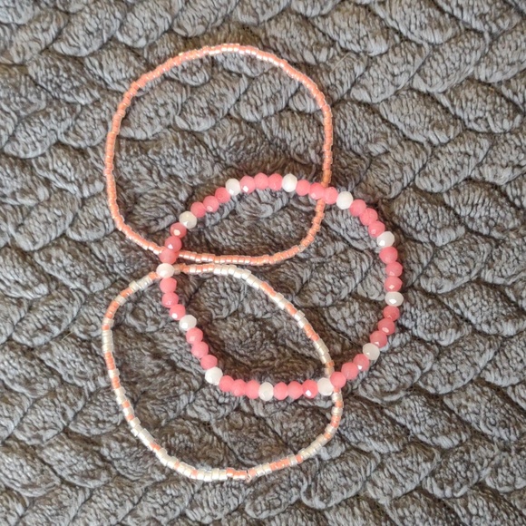 Jewelry - Coral/Pink Bracelet set
